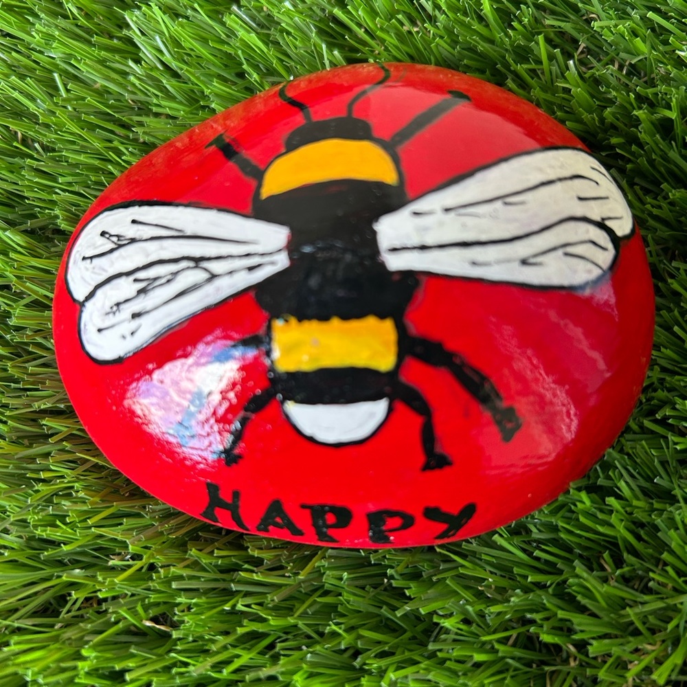 Red Painted Bee Rock